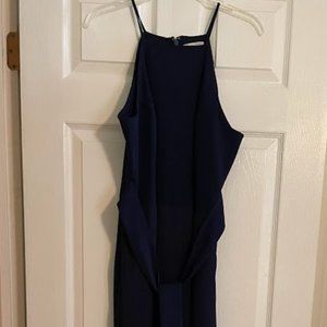 New York and Company Navy Jumpsuit
